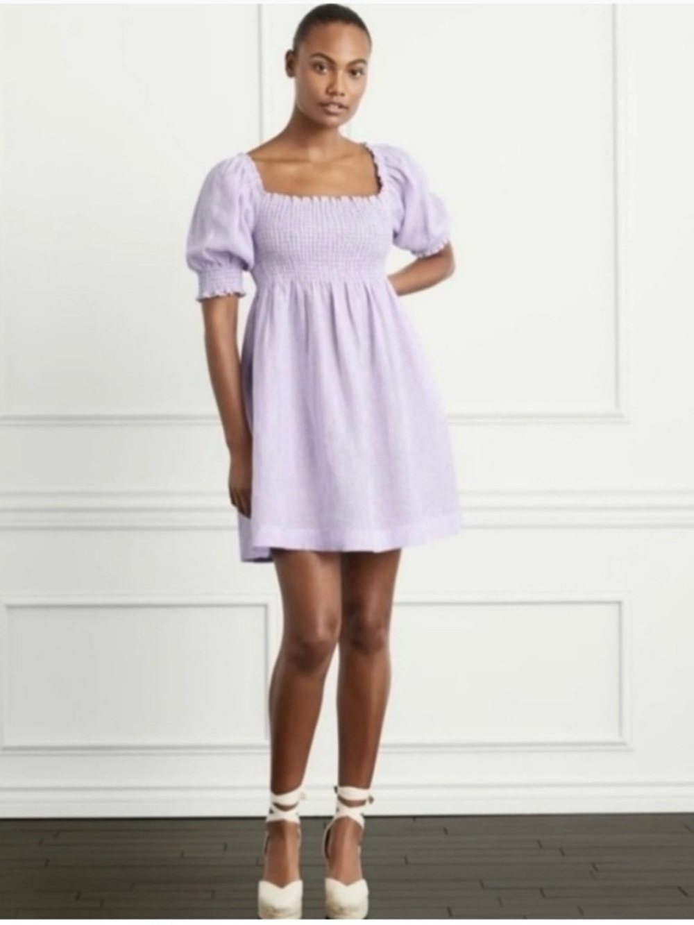 Hill House Athena Puff Sleeve Mini Dress